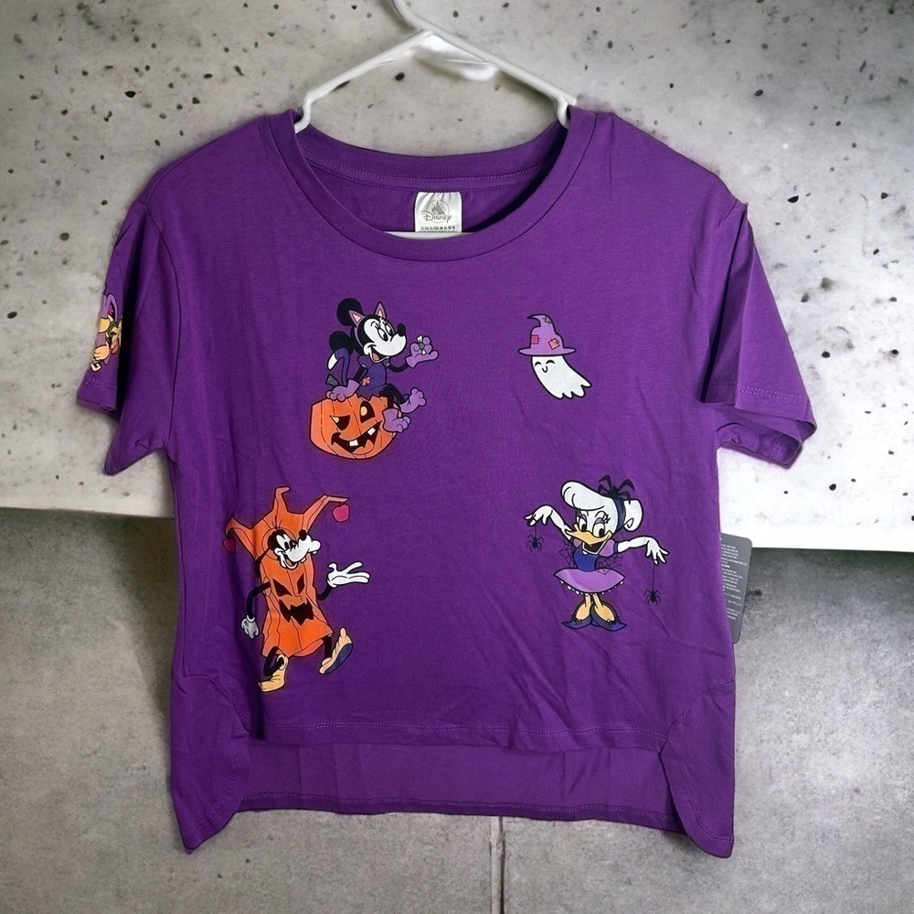 Disney Parks Halloween T-shirt NWT XL Girls Kids High Low Minnie Mouse Daisy